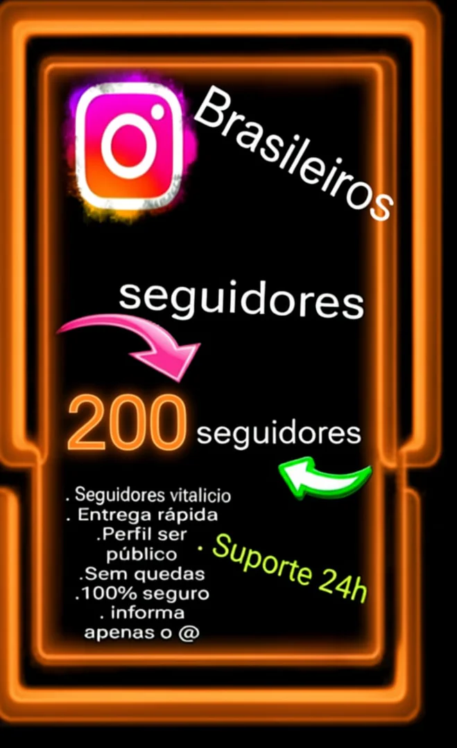 200 Seguidores Brasileiros